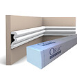 ORAC DECOR - P4025 AUTOIRE Cimaise murale Orac Decor - 8,3x3,4x200cm ( h x p x L) - moulure décorative polyuréthane Pack 2 pièces - vignette