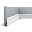 ORAC DECOR - SX137 Plinthe Orac Decor - 10x1,5x200cm (h x p x L) - moulure décorative polymère Carton 8 pièces - vignette