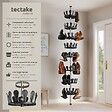 TECTAKE - Carrousel à chaussures 26,5x100-300cm avec tige télescopique max. 48 paires noir - vignette