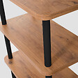 CONCEPT USINE - Étagère design basse noir et bois 180 cm SOFIE $ - vignette