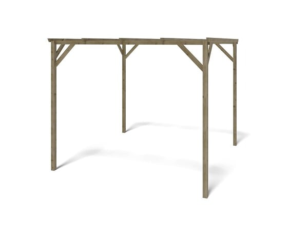 ALTANKA - Carport, abri de voiture  3x3 m - 9 m2 - CAR12 - large
