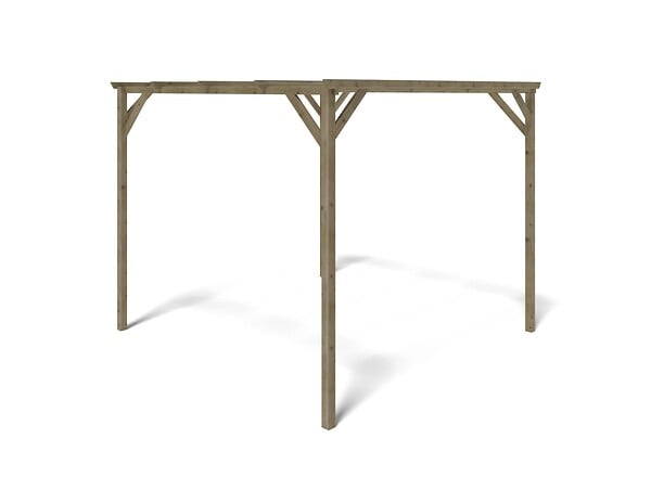 ALTANKA - Carport, abri de voiture  3x3 m - 9 m2 - CAR12 - large