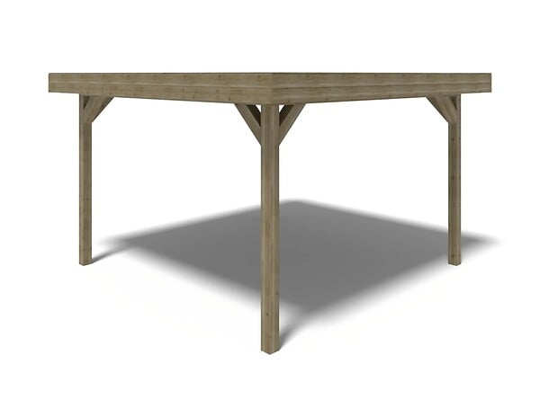 ALTANKA - carport - abri de jardin 4,04x4,04 m - traité - large