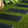 RO'MA NATURE - Pas japonais Rectangle Ardoise Noire 60x30x2-3 cm (lot de 10) - vignette
