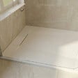 CERAMIA - Ceramia PixL 120x80 cm receveur de douche rectangulaire à poser en résine composite avec surface effet pierre, blanc (CERAPX12080W) - vignette