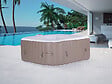 HABITAT ET JARDIN - SPA GONFLABLE MONAC EN PVC - 6 PLACES - TAUPE/CREME - vignette
