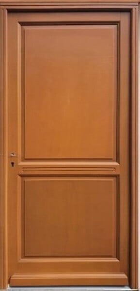 GD MENUISERIES - Porte d'entrée Bois Pleine Eyden, H215 x L90 cm p, Droite Côte Tableau (Poignée, Barillet ref N158RPL -IN158RCI) - large