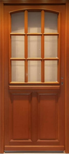 GD MENUISERIES - Porte d'entrée Bois Vitrée Agatha, H215 x L90 cm Côte Tableau p.Gauche - large
