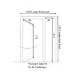 GD MENUISERIES - Porte d'entrée Bois Tiercée Mathilde Gris Anthr, H215xL140 cm Côte Tableau p.Gauche - vignette