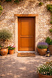 GD MENUISERIES - Porte d'entrée Bois Pleine Eyden, H215 x L90 cm Côte Tableau p.Gauche (Poignée, Barillet ref N158RPL -IN158RCI) - vignette