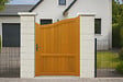 GD MENUISERIES - Portillon En Bois Plein L1m x H1,60/1,80 m - vignette
