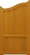GD MENUISERIES - Portillon En Bois Plein L1m x H1,60/1,80 m - vignette