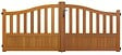 GD MENUISERIES - Portail En Bois Ajouree L3m x H1,10/1,30 (sans quincaillerie) - vignette