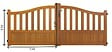 GD MENUISERIES - Portail En Bois Ajouree L3m x H1,10/1,30 (sans quincaillerie) - vignette