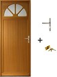 GD MENUISERIES - Porte De Service Bois Vitrée Pixos, H215 x L90 Côte Tableau, p.Gauche (Poignée, Barillet ref 01245F924) - vignette