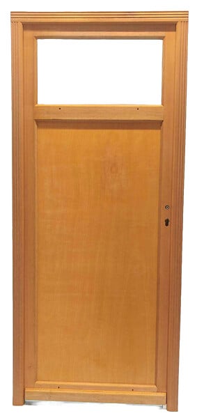 GD MENUISERIES - Porte De Service Bois Pagos, H200 x L80 Côte Tableau p. Gauche - large