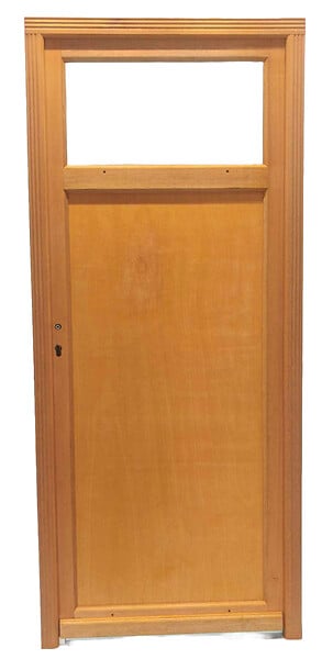 GD MENUISERIES - Porte De Service Bois Pagos, H200 x L80 Côte Tableau p.Droit - large