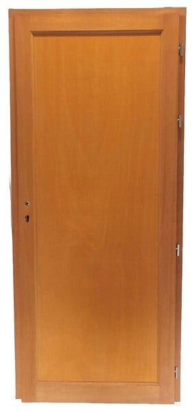 GD MENUISERIES - Porte De Service Bois pleine Armagos, H200 x L80 Côte Tableau, p.Gauche (Poignée, Barillet ref 01245F924) - large