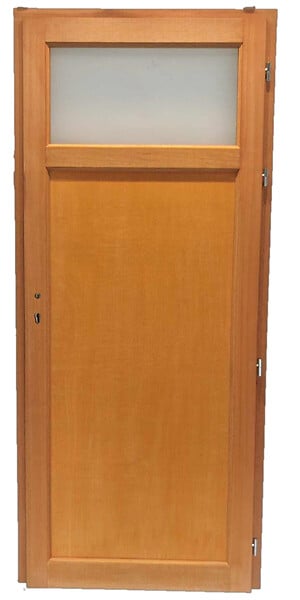 GD MENUISERIES - Porte De Service Bois Pagos, H200xL90 cm Côte Tableau, p.Gauche (Poignée, Barillet ref 01245F924) - large