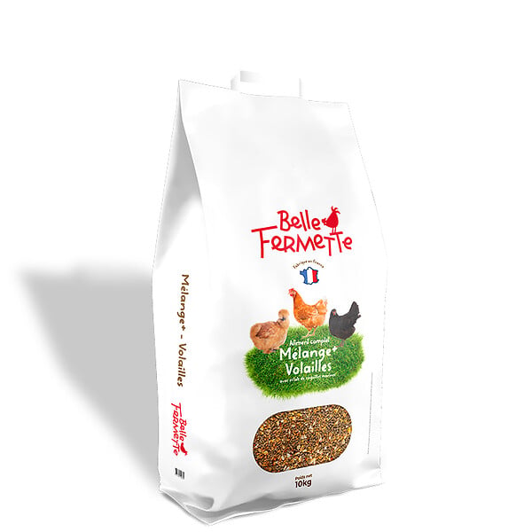 BELLE FERMETTE - Mélange Plus pour Volailles + coquilles d'huitres 10 kg - Belle Fermette - large