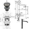 FERRO - CIRICULUS XL Robinet mitigeur haut gris brossé + bonde - vignette
