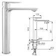 FERRO - TALASSA XL Robinet mitigeur bec haut chrome brillant - vignette