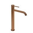 SWISS AQUA TECHNOLOGIES - Swiss Aqua Technologies Aurum mitigeur lavabo haut 30,8 cm en acier inoxydable, à levier, sans vidage, or rose brossé (SATBAUR285BRG) - vignette