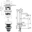 FERRO - CIRICULUS XL Robinet mitigeur haut chrome brillant + bonde - vignette