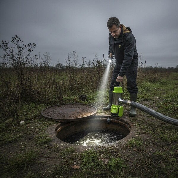 VITO - Pompe d'évacuation 1100W Eaux usées Pompe de relevage Inondation VITO - large