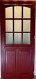 GD MENUISERIES - Porte d'entrée Bois Vitrée Alize Rouge pourpre, H215 x L90 cm Côte Tableau p. Gauche - vignette