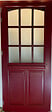 GD MENUISERIES - Porte d'entrée Bois Vitrée Alize Rouge pourpre, H215 x L90 cm Côte Tableau p.Droit - vignette