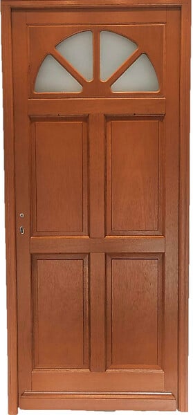 GD MENUISERIES - Porte d'entrée Bois Vitrée Ferji, H215 x L90 cm Côte Tableau, p.Droit - large