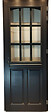 GD MENUISERIES - Porte d'entrée Bois Vitrée Alexa Gris Anthr., H215 x L90 cm Côte Tableau p.Gauche (Poignée, Barillet ref 010723NO) - vignette