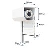 AVOSDIM - Volet roulant electrique radio Alu Blanc - L80 x H100 cm - Motorise avec telecommande incluse - Recoupable - vignette