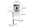 AVOSDIM - Volet roulant electrique filaire Alu Blanc - L120 x H155 cm - Motorise avec commande murale - Recoupable - vignette
