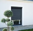 AVOSDIM - Volet roulant manuel a sangle Alu Gris Anthracite - L120 x H120 cm - Manoeuvre manuelle - Recoupable - vignette