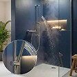 FERRO - PHILA Barre de douche avec support réglable chrome brillant - vignette