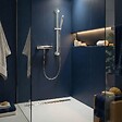 FERRO - PHILA Barre de douche avec support réglable chrome brillant - vignette