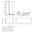 JACOB DELAFON - Tablier bain compatible toutes baignoires rectangulaires, installation angle, 180x90x60cm, Blanc + Pare bain Malice Jacob Delafon - vignette