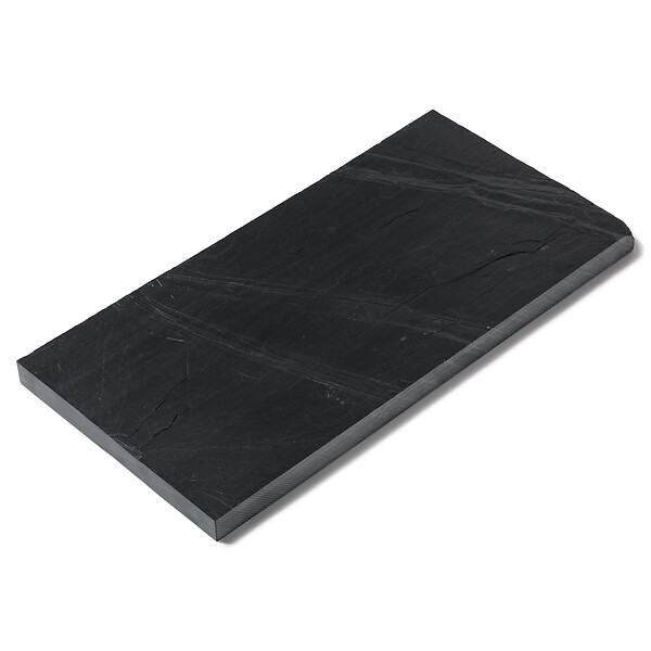 RO'MA NATURE - Pas japonais Rectangle Ardoise Noire 60x30x2-3 cm (lot de 20) - large