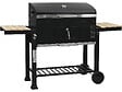 HABITAT ET JARDIN - Barbecue charbon avec tablettes latérales et grilles réglables "Marquis" - Noir - vignette