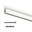 ARTITEQ - Cimaise Box PREMIUM Classic Rail + Tige 4 mm - 200 cm - Kit tout en un Blanc laqué - vignette