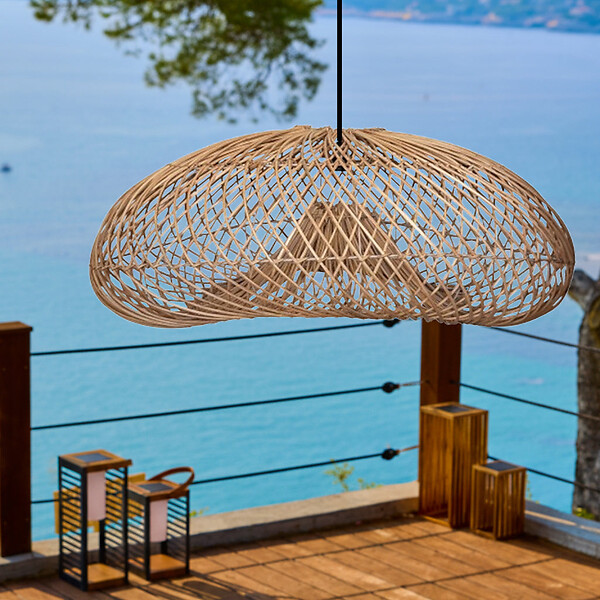 LUMISKY - Abat jour naturel seul SEVIA H35cm - large
