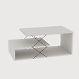 HABITAT ET JARDIN - Table basse en bois "Cayenne" - 100 x 50 x 40 cm - Blanc - vignette
