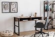 HABITAT ET JARDIN - Bureau en bois "Nove" - 120 x 60 x 75 cm - Noyer - vignette