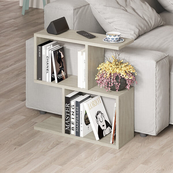 HABITAT ET JARDIN - Table basse en bois "Homemania" - 60 x 60 x 20 cm - Beige - large