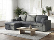 HABITAT ET JARDIN - Canapé d'angle convertible/réversible style bubble "Alain" - 3 places - Gris - vignette