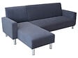 HABITAT ET JARDIN - Canapé d'angle tissu réversible "Rio" - 4 places - Gris - vignette