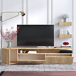 HABITAT ET JARDIN - Meuble TV en bois "Alika" - 180 x 35 x 45 cm - Chêne - vignette