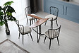 HABITAT ET JARDIN - Table à manger en bois "Yaprak" - 100 x 100 x 72 cm - Pin atlantique - vignette